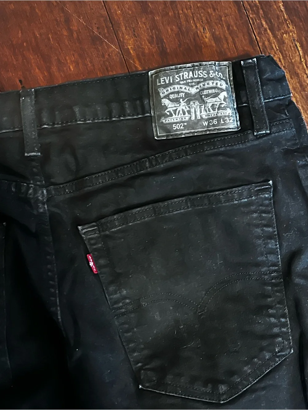 Levi's Black Straight Leg Jeans